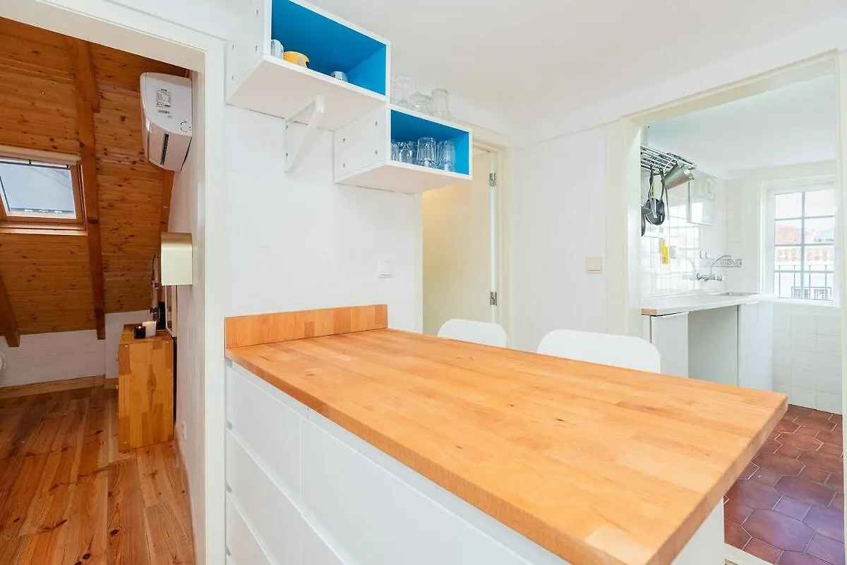 Attic Apartment With Balcony In Bairro Alto Lisbon